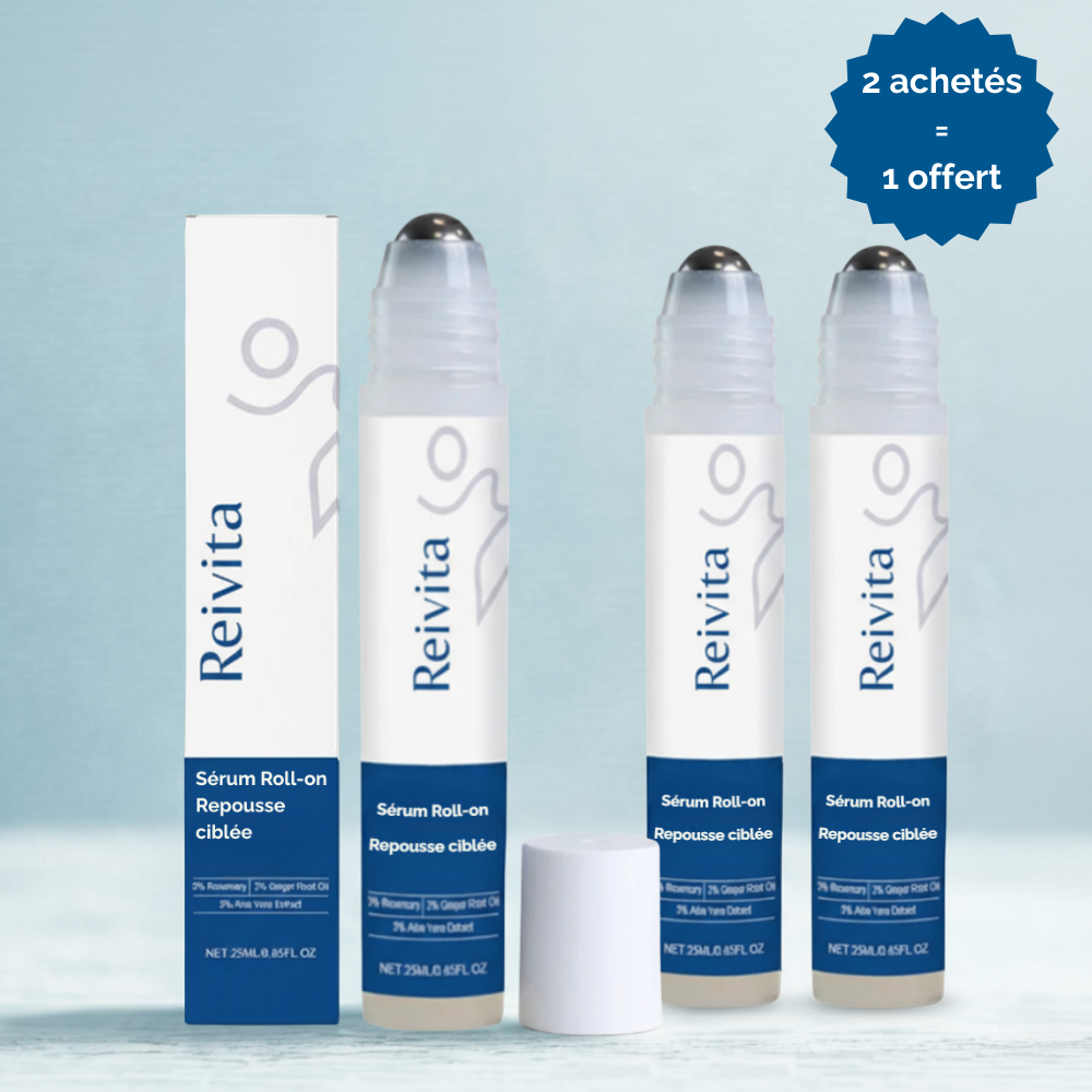 Sérum Roll-on Repousse Ciblée Reivita – Repousse des tempes et golfes dégarnis