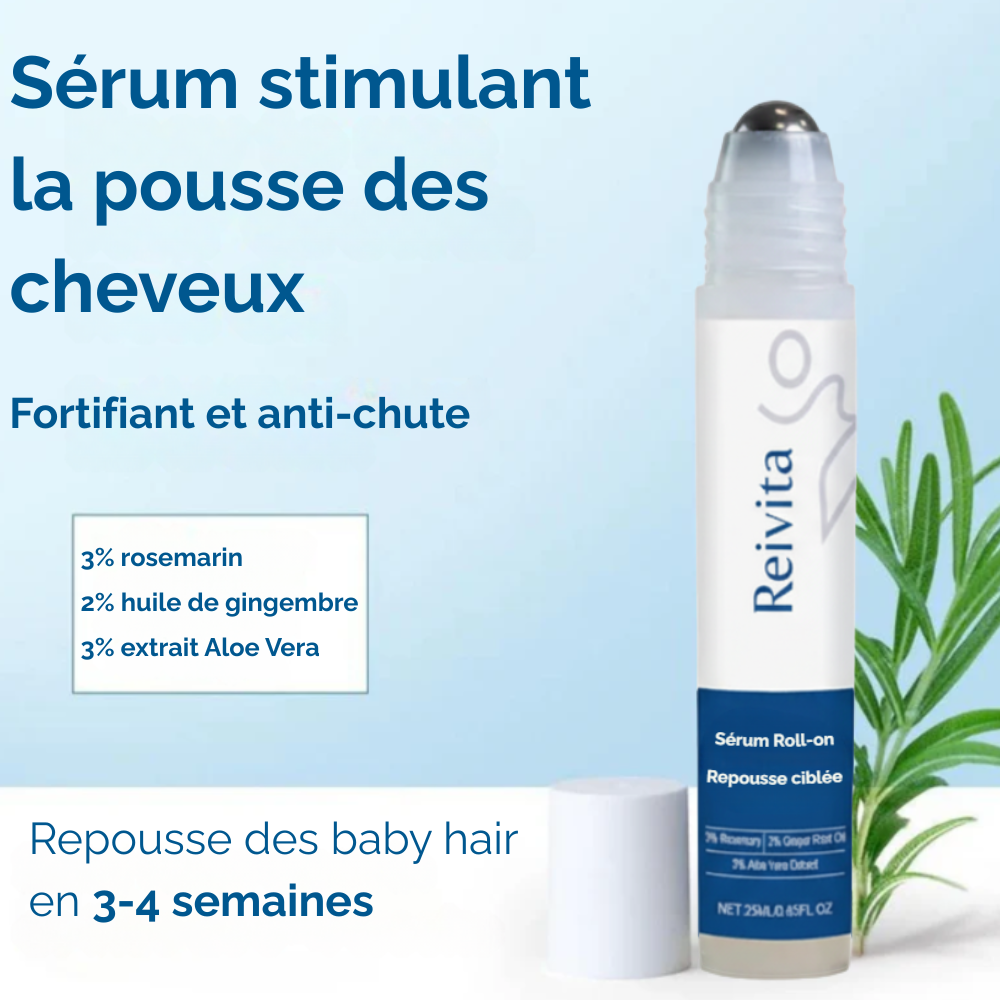 Sérum Roll-on Repousse Ciblée Reivita – Repousse des tempes et golfes dégarnis